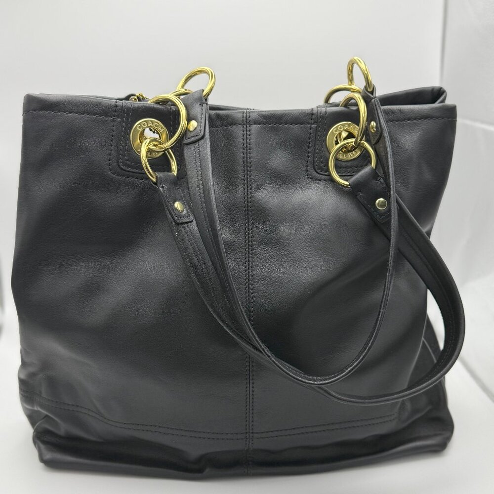 Coach Penelope BLACK Leather Tote  Style: F18890